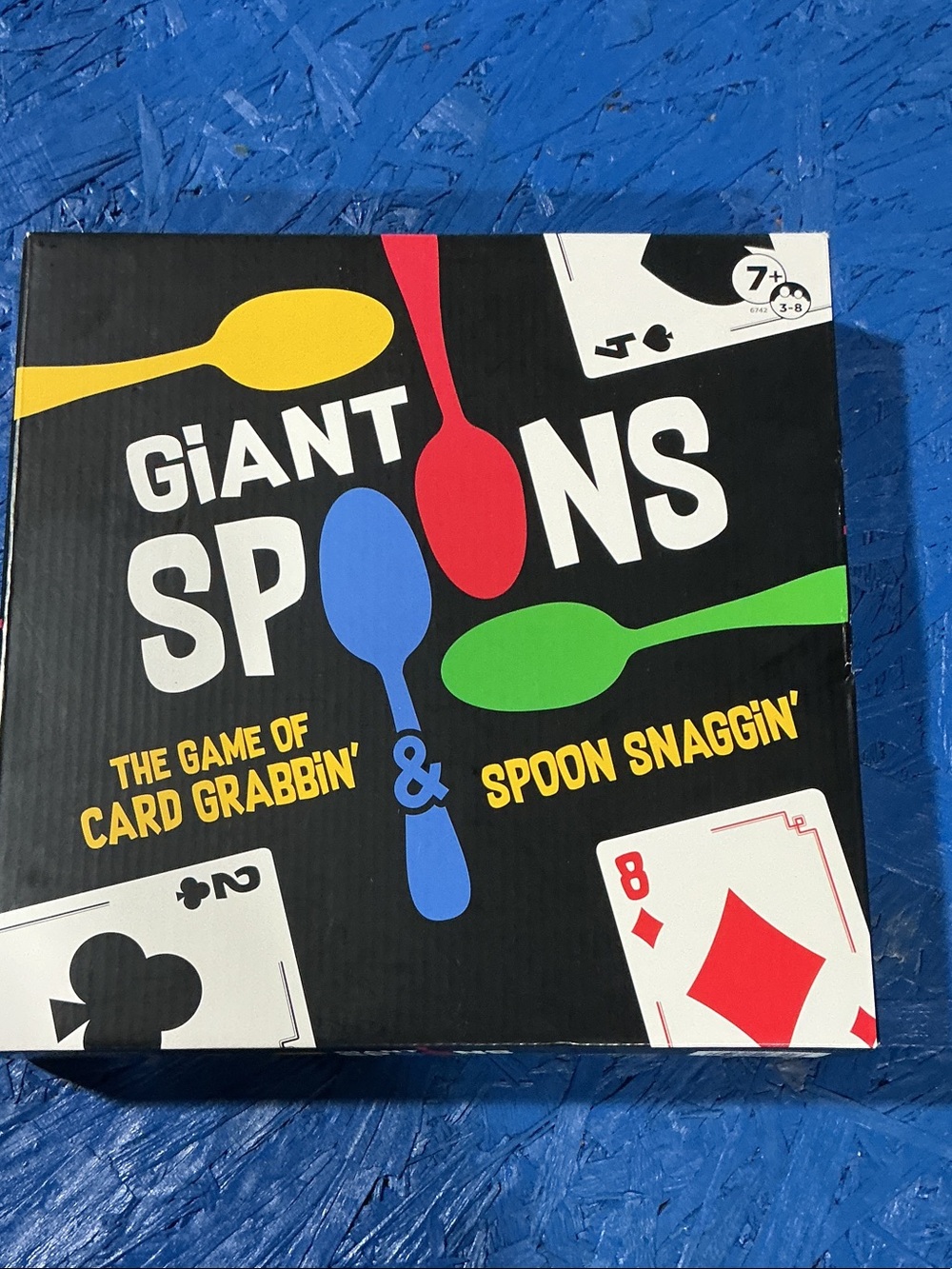 Giant Spoons Card Game - Colorful Spoon Grab Family Game new